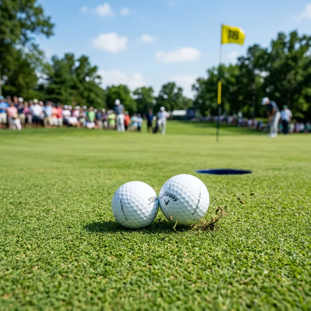 golf rules on hitting another players ball on the green main