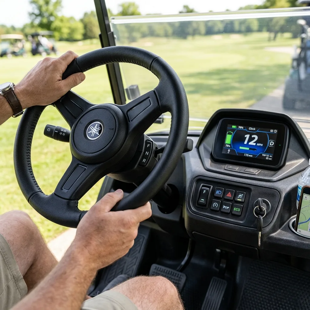 Basic golf cart control - detail (AI Generated Image)