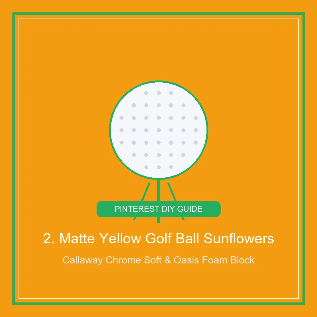 Matte Yellow Golf Ball Sunflowers in Floral Foam Blocks for golf ball bouquet (AI Generated Image)