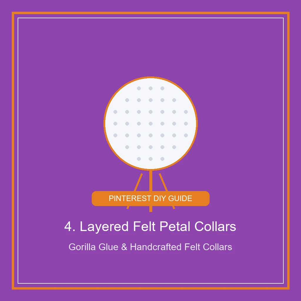 Layered Felt Petal Collars for DIY Golf Lover Gifts for golf ball bouquet (AI Generated Image)