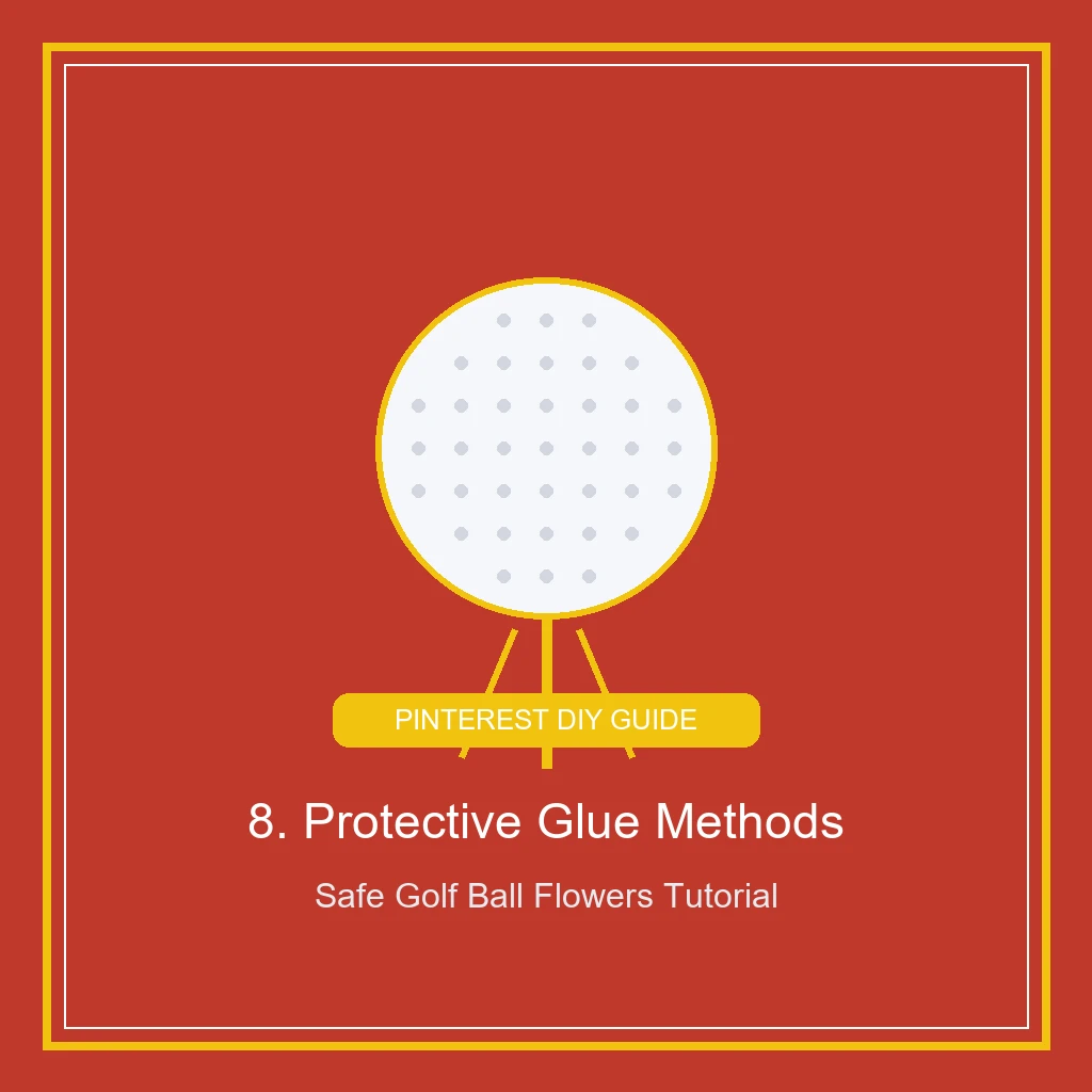 Protective Glue Methods: Safe Golf Ball Flowers Tutorial for golf ball bouquet (AI Generated Image)