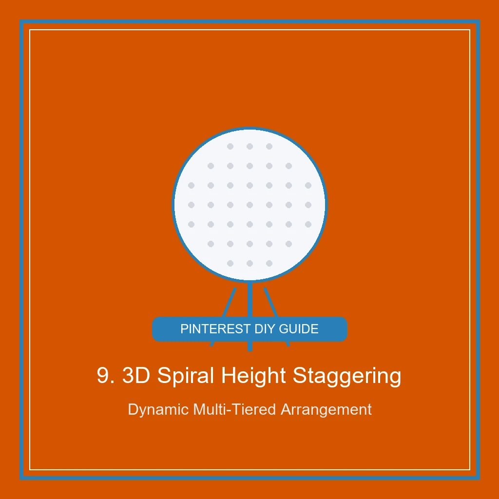 The 3D Spiral Height Staggering Method for Dynamic Depth for golf ball bouquet (AI Generated Image)