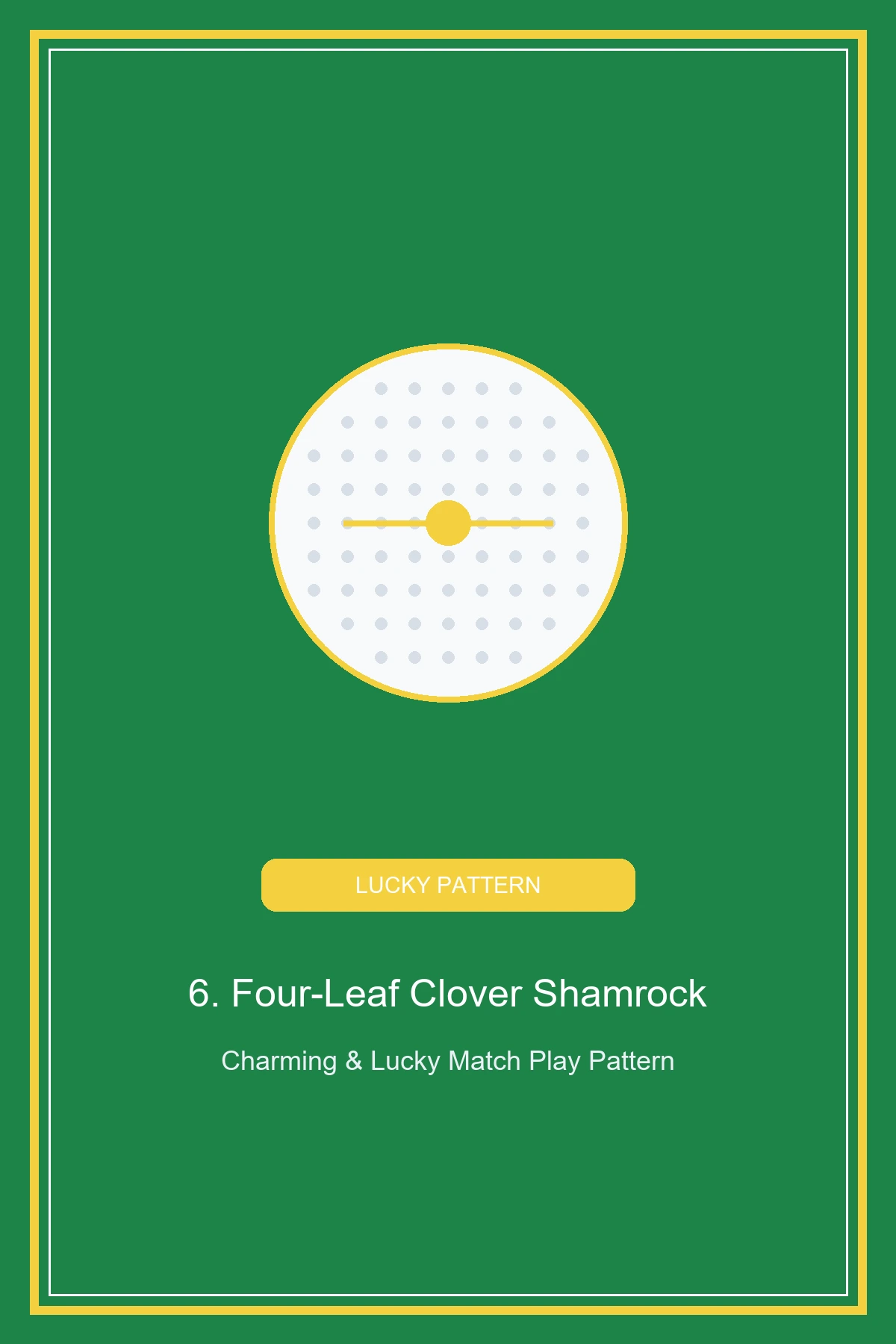 10 Cute DIY Sharpie Golf Ball Designs for Your Boyfriend 7 Tiny Four-Leaf Clover & Lucky Shamrock Pattern for golf ball desings sharpie for boyfriend (AI Generated Image)