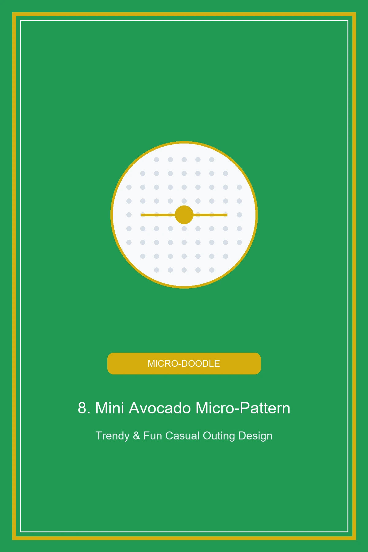 10 Cute DIY Sharpie Golf Ball Designs for Your Boyfriend 9 Mini Avocado Halves Micro-Pattern Doodle for golf ball desings sharpie for boyfriend (AI Generated Image)